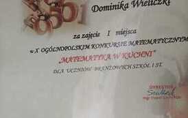 Jesteśmy Mistrzami Polski i Mistrzami Wojew&oacute;dztwa w umiejętnościach matematycznych! 4